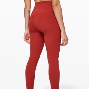 lululemon athletica Orange/Red Leggings